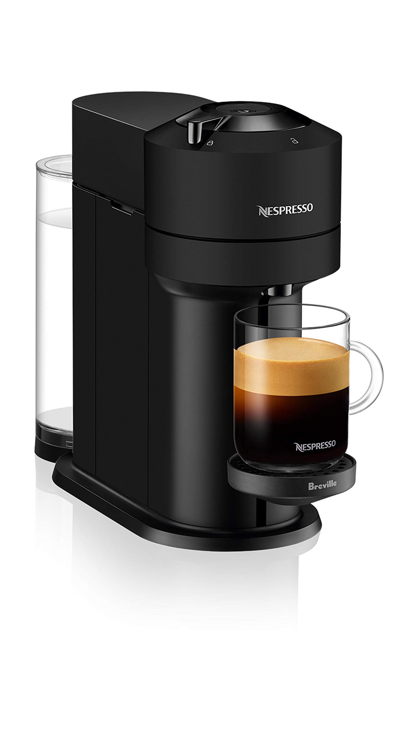**Breville Nespresso VertuoPlus Coffee & Espresso Machine - 1.1L, Ink Black | Single-Serve Pod Brewer for Home & Office | Fast Heating, Large Water Tank**