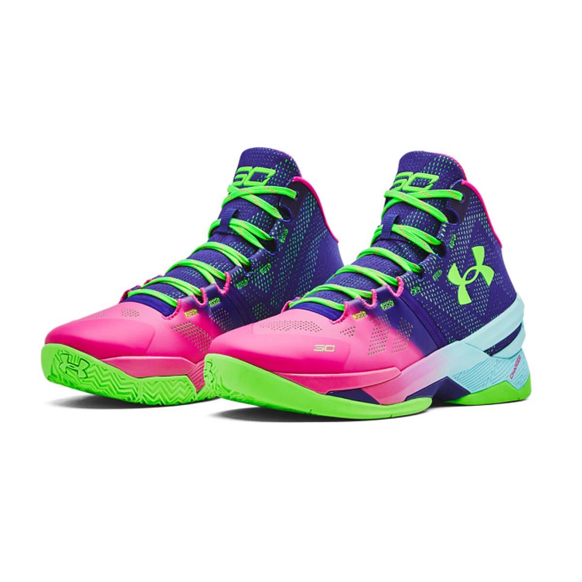 Curry 2 'Northern Lights' Basketball Shoes - High-Performance Men's Basketball Sneakers for Indoor & Outdoor Courts - Perfect for NBA Fans and Streetball Players