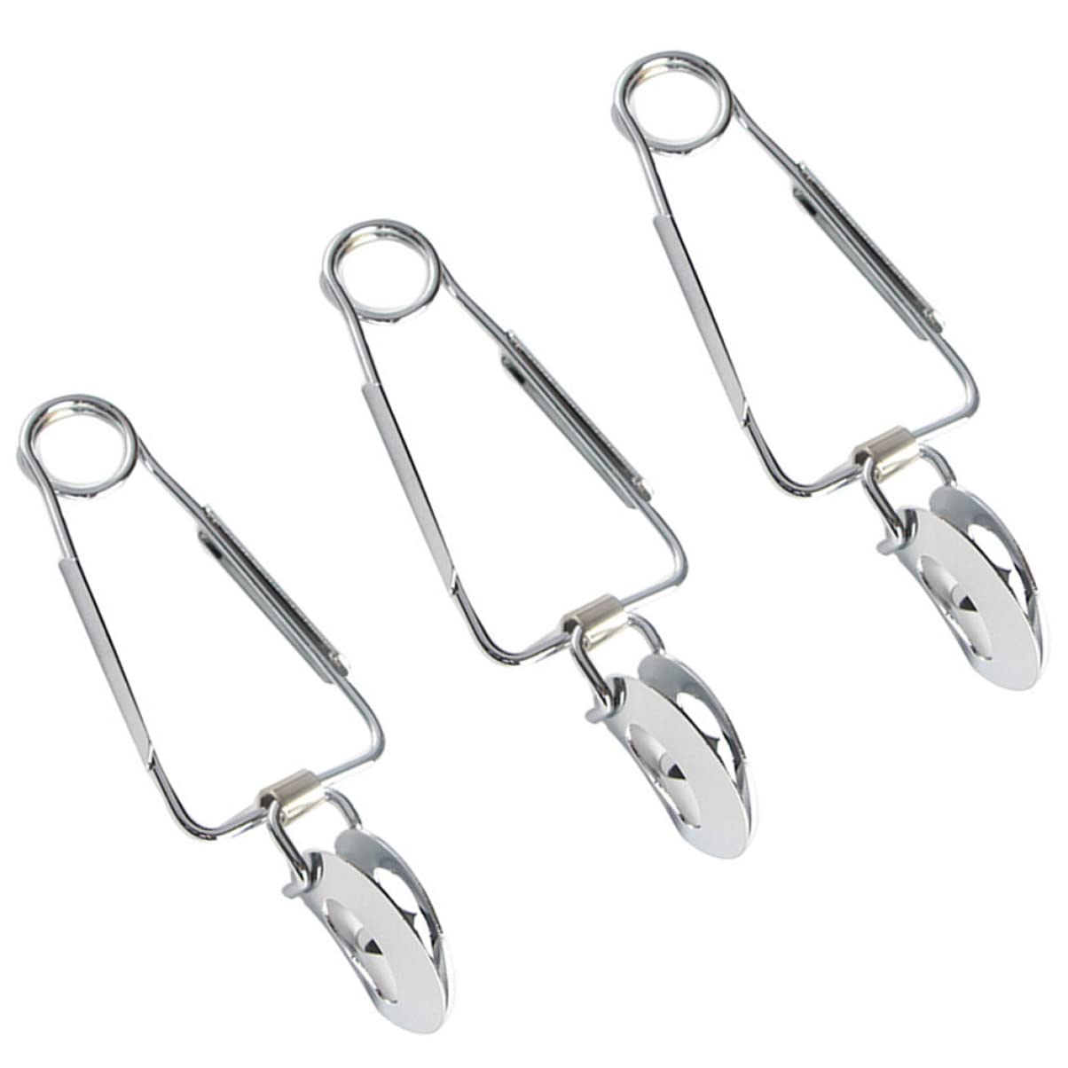 Premium 6-Piece Stainless Steel Kitchen Tongs Set - Spring-Loaded Food Clips for Shellfish, Escargot, Salad, BBQ & Serving | Multi-Functional Cooking Utensils for Restaurants, Catering & Home Kitchens