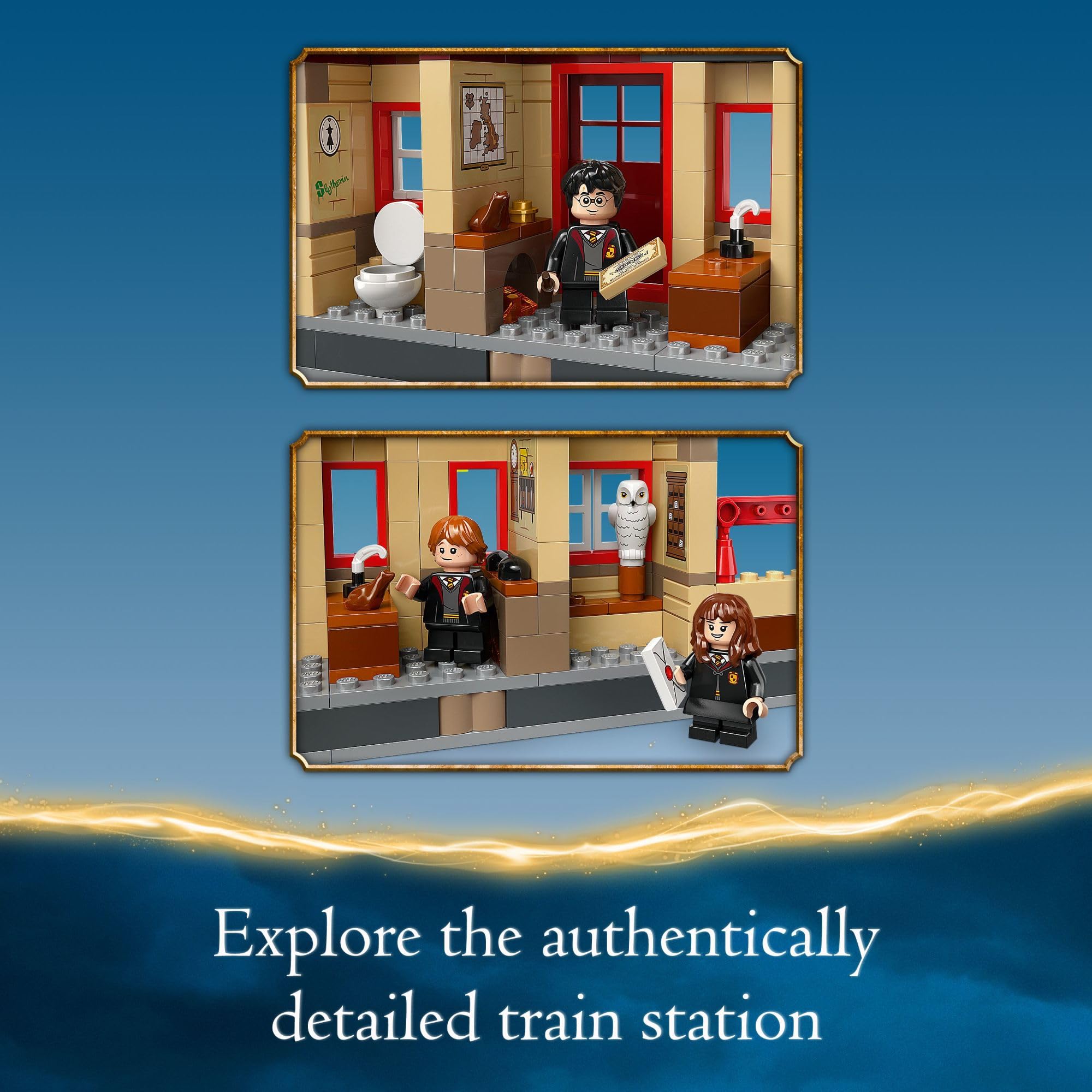LEGO Harry Potter Hogwarts Express & Hogsmeade Station 76423 Building Set - Collectible Train Model with 8 Minifigures, Tracks & Ticket Office - Perfect Gift for Kids 8+ | Harry Potter Toys for Creative Play & Display