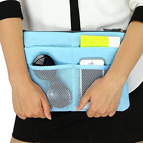 UNIQUE GADGET Multi-Functional Travel Cosmetic Bag - Waterproof Makeup Organizer Pouch for Toiletries, Phone, MP3 & Book Storage - Perfect for Handbags, Airplane Carry-On & Gym Essentials