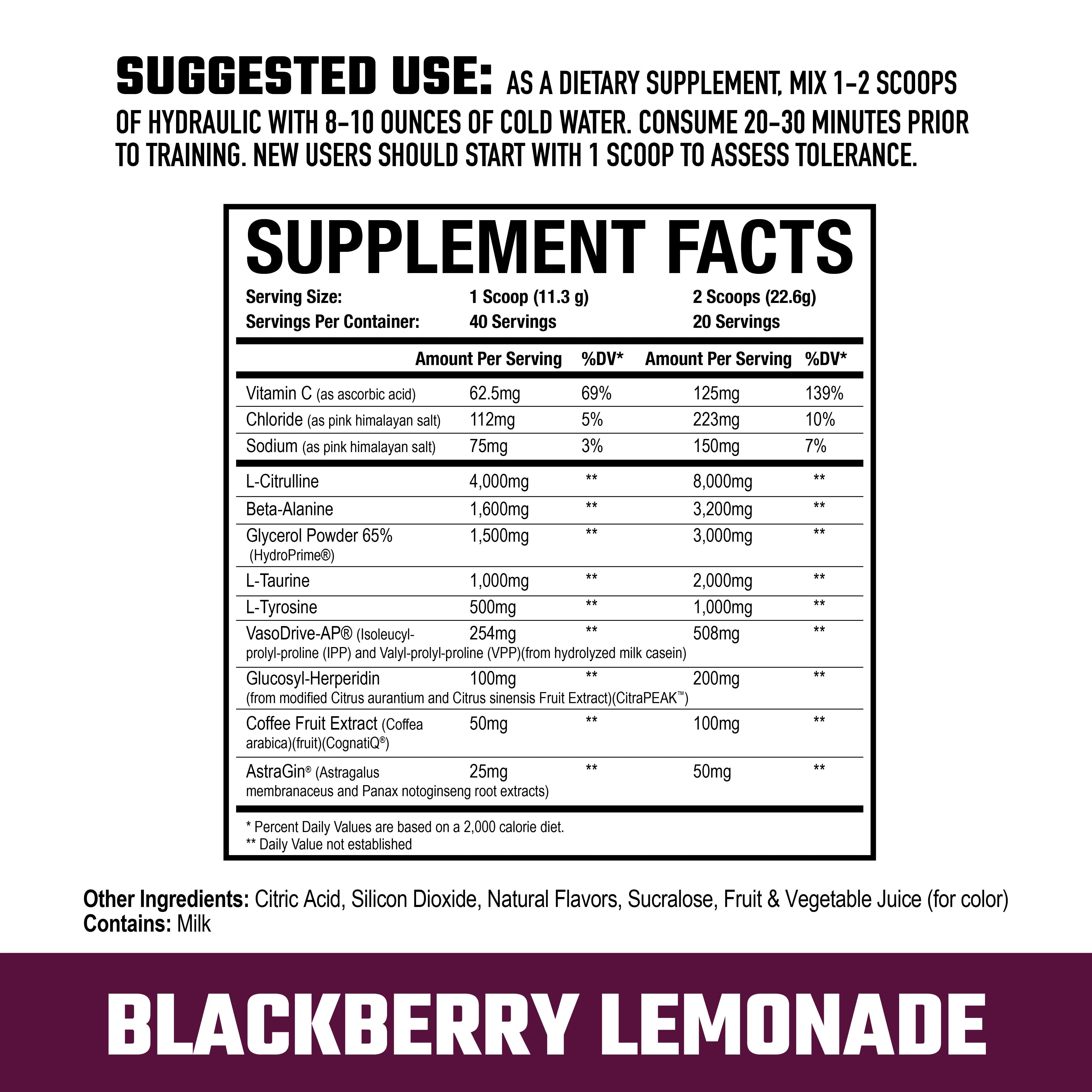 Axe & Sledge Hydraulic Non-Stimulant Pre-Workout Supplement - Boost Energy & Performance for Gym, Bodybuilding & Fitness Training