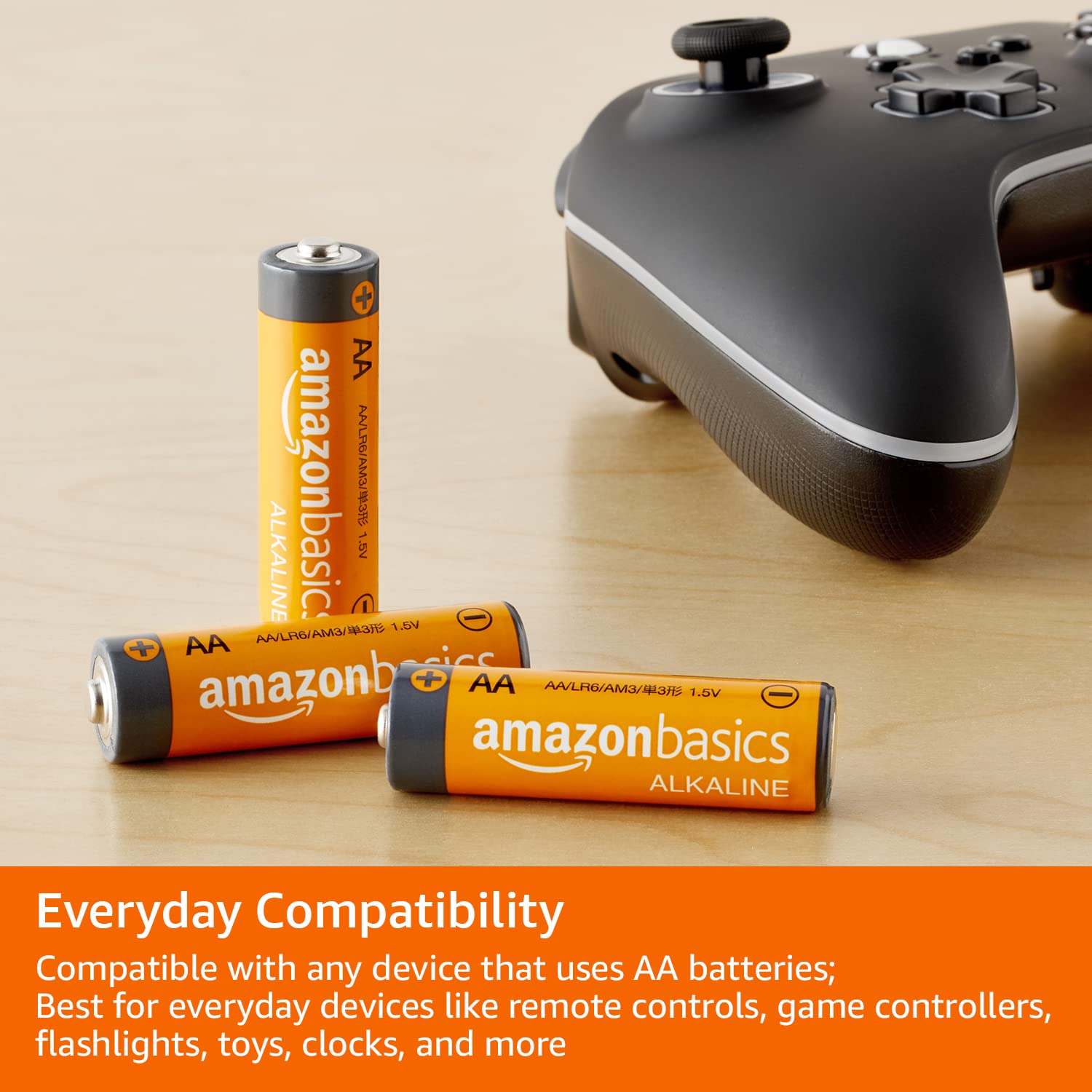 Amazon Basics 48-Pack AA & 20-Pack AAA High-Performance Alkaline Batteries Bundle - 10-Year Shelf Life, Easy Open Value Pack - Perfect for Toys, Remote Controls, Flashlights, and Electronic Devices