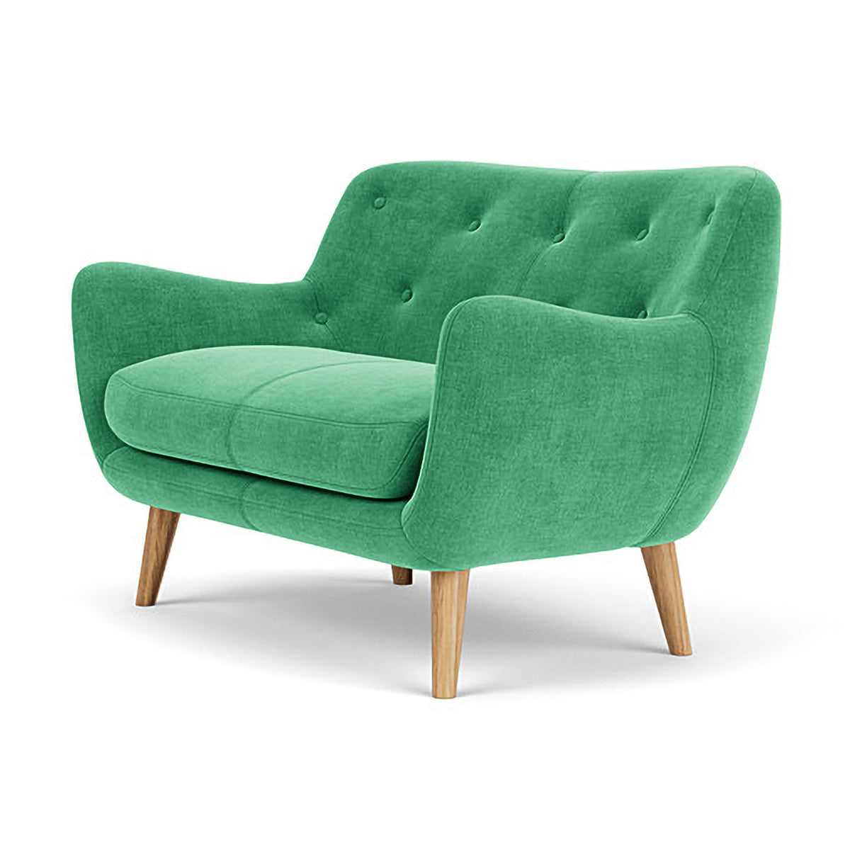 Herman Fabric 2 Seater Sofa - Modern Living Room Couch for Small Spaces, Apartment & Home Decor - Comfortable Loveseat with Soft Upholstery for Relaxing, Entertaining & Cozy Lounging