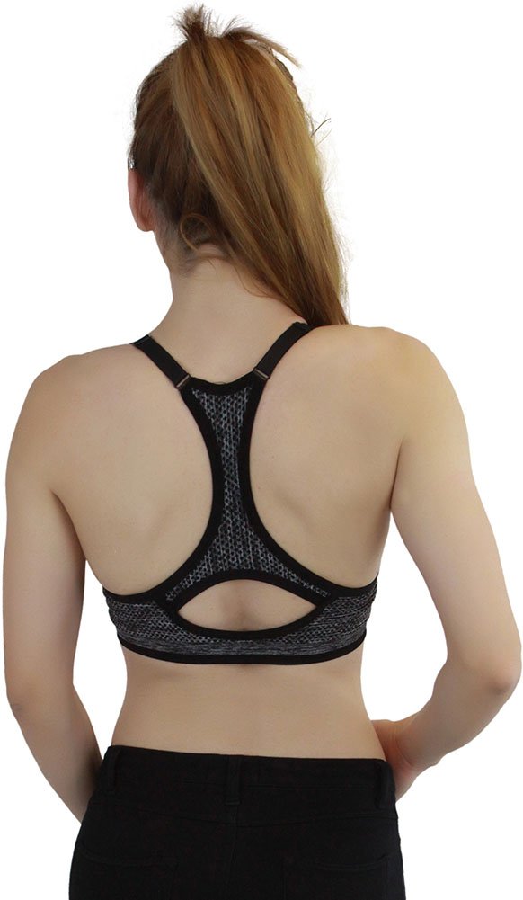 ToBeInStyle Women's Seamless Wire-Free Sports Bras & Bralettes - Supportive, Comfortable for Yoga, Running, Gym Workouts & Everyday Wear