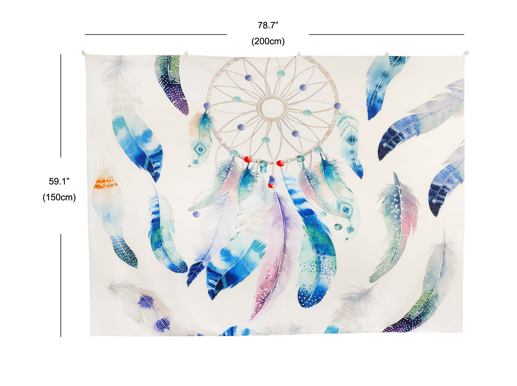 Dream Catcher Tapestry - Thick Microfiber Wall Hanging for Bedroom & Living Room Decor