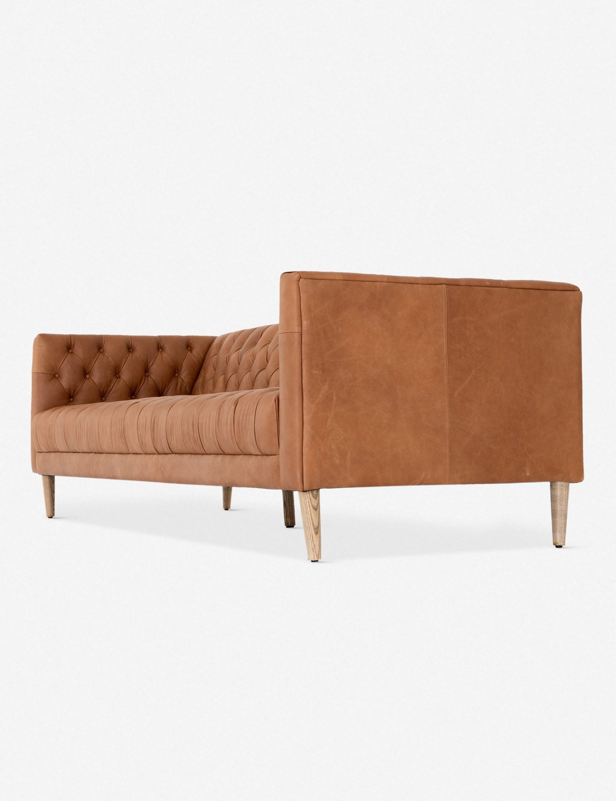 Breanne Genuine Leather Sofa - Modern Luxury Living Room Furniture for Home & Office - Perfect for Relaxing, Entertaining & Stylish Decor
