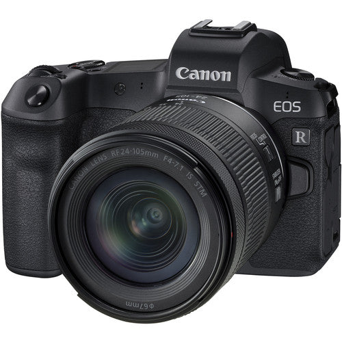 Canon EOS R Full Frame Mirrorless Digital Camera with RF 24-105mm f/4-7.1 IS STM Lens - Professional Photography, Vlogging & Travel (Black)