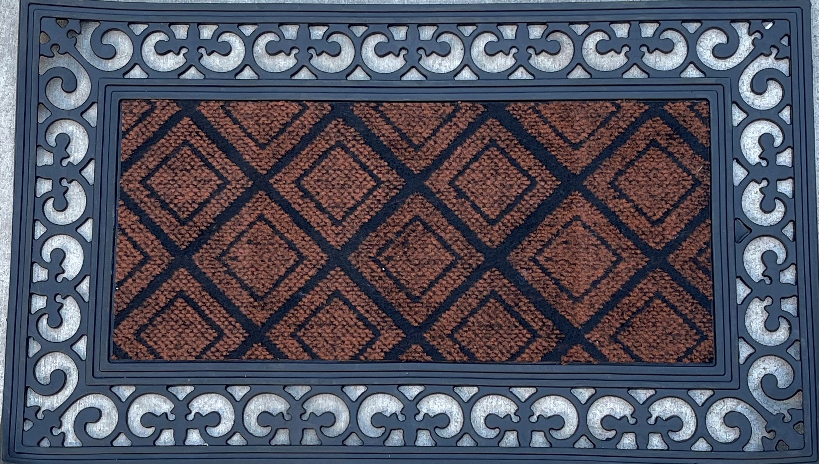 29.75x17.5 Inch Non-Slip Door Mat - Heavy Duty Indoor/Outdoor Entryway Rug - Waterproof Welcome Mat for Home, Porch, Garage, and Office Entrance - Perfect for High Traffic Areas