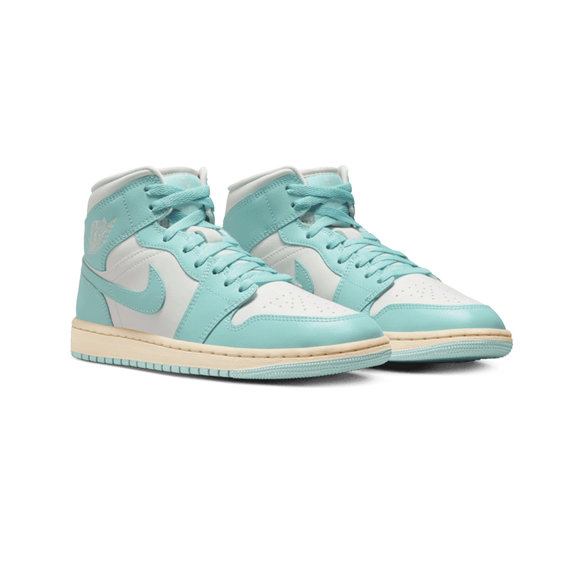 Air Jordan 1 Mid 'Light Dew' Women's Sneakers 2024 - Comfortable Basketball Shoes for Casual Wear & Street Fashion
