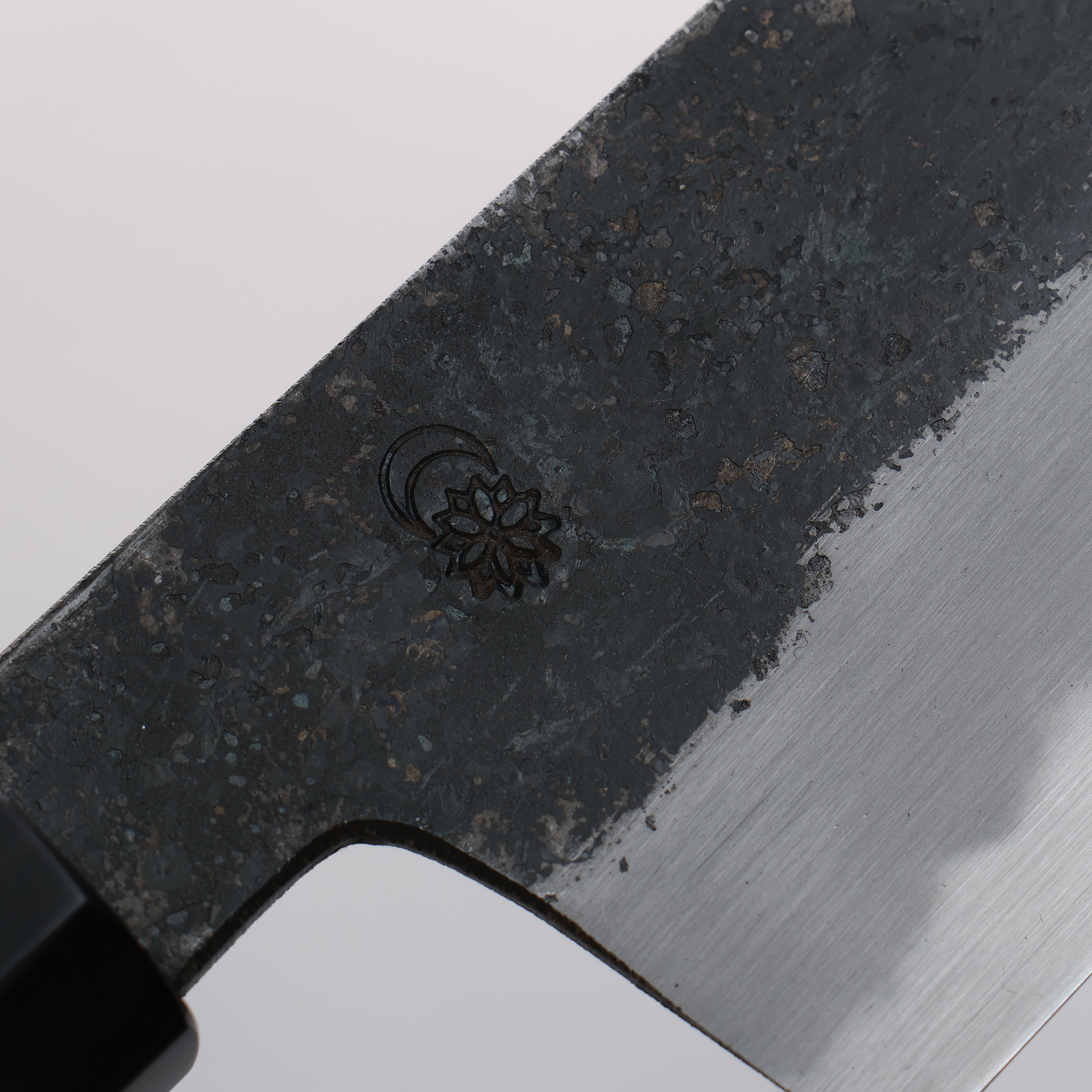 Premium Kikuzuki White Steel No.2 Gyuto Chef Knife 240mm - Black Finish with Magnolia Wood Handle - Perfect for Sushi, Meat Slicing & Professional Kitchen Use