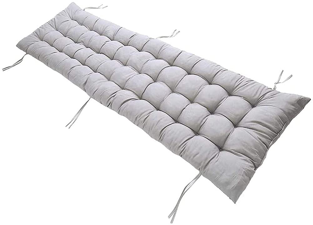 48 Inch Thick Washable Patio Bench Cushion - Soft Outdoor Loveseat & Swing Seat Pad for Porch, Garden Furniture, Lawn Chairs & Sunbeds | Durable Fresco Bench Mat for Comfortable Lounging in Backyard, Deck or Poolside
