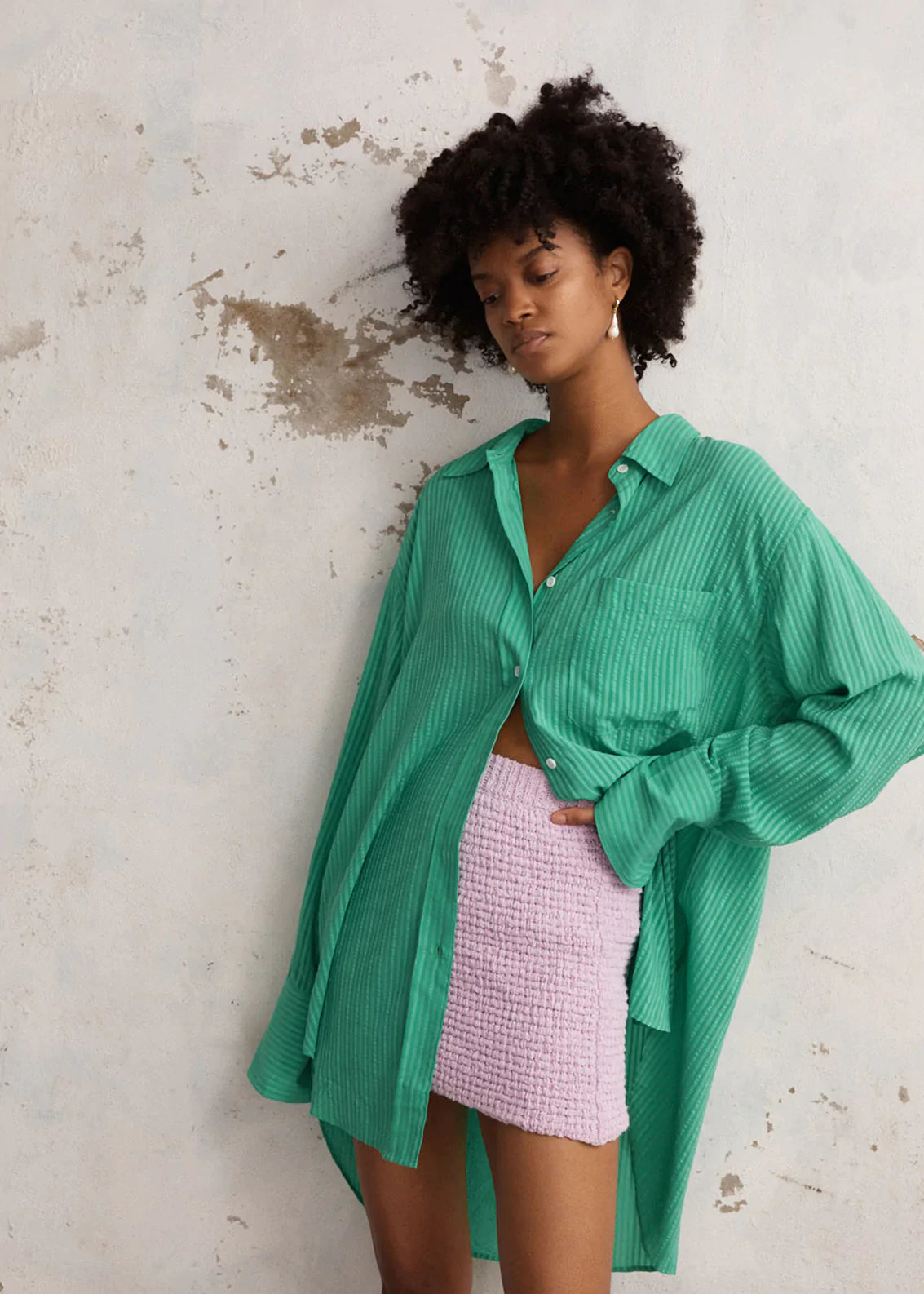 Elodie Shirt Green | Women's Casual Button-Down Top | Perfect for Office Wear & Weekend Outfits