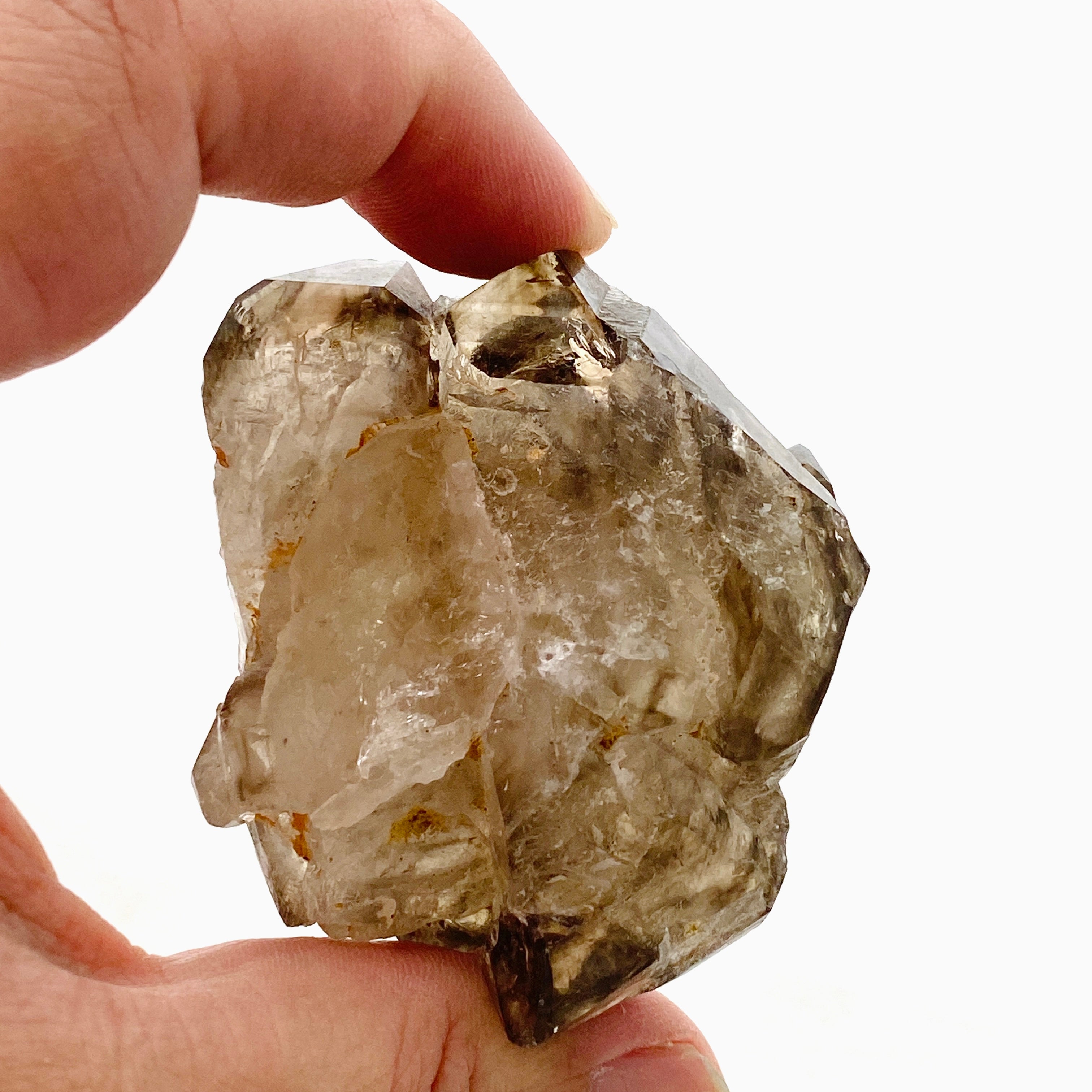 Natural Smokey Elestial Quartz Crystal - Healing Stone for Meditation, Chakra Balancing & Energy Work - Perfect for Home Decor, Yoga Spaces & Spiritual Gifts
