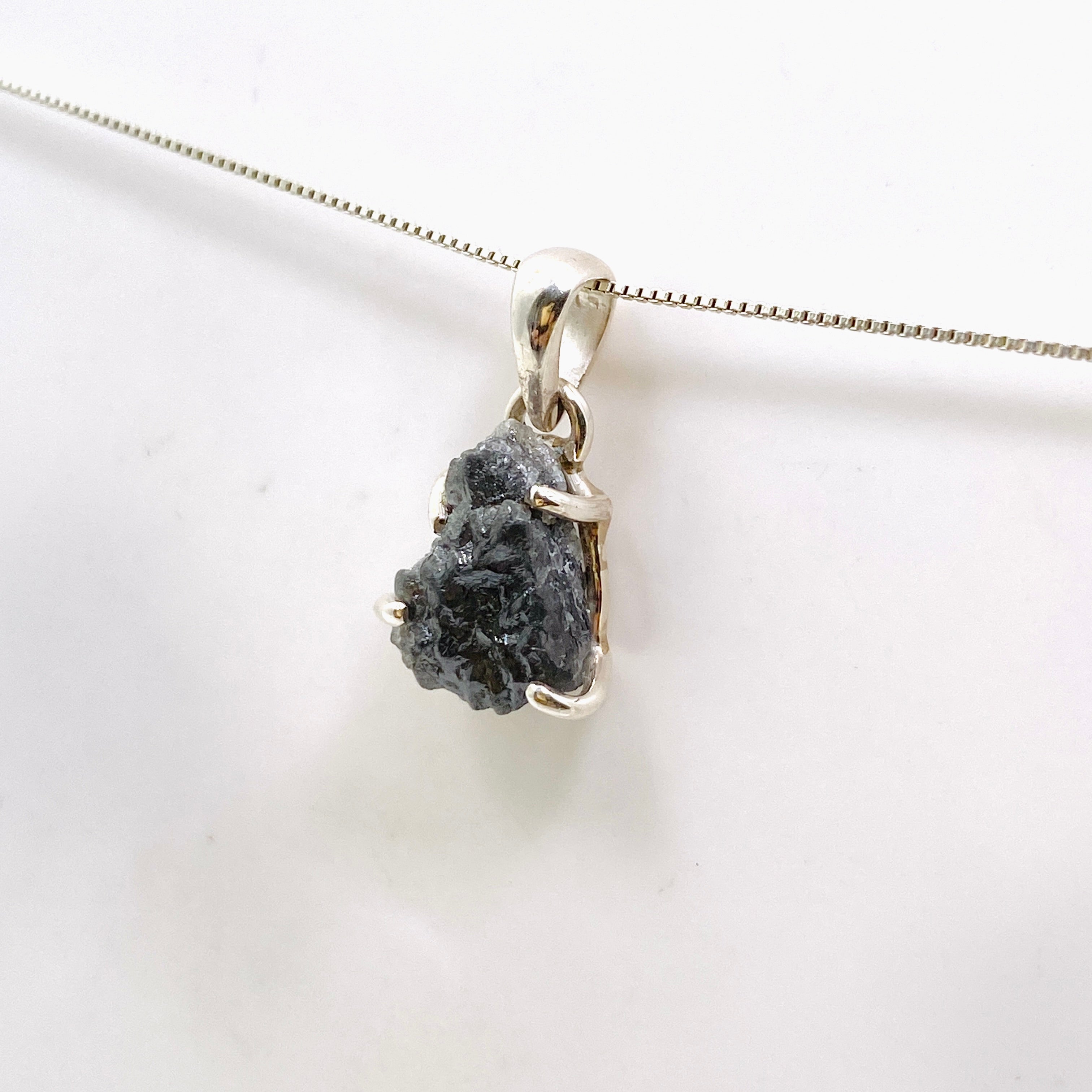 Natural Freeform Rough Diamond Pendant Necklace PPGJ1037 - Unique Handmade Jewelry for Women, Boho Chic Style, Perfect for Weddings & Special Occasions