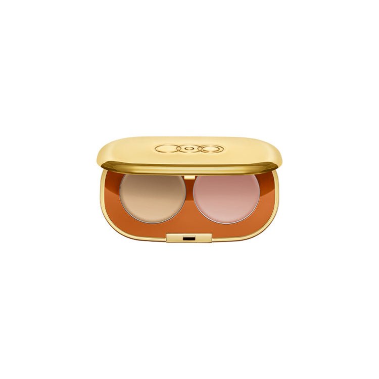 OUT OF OFFICE Two-Tone Concealer Palette - Full Coverage Creamy Concealer for Dark Circles & Blemishes - Perfect for Everyday Makeup & Professional Contouring