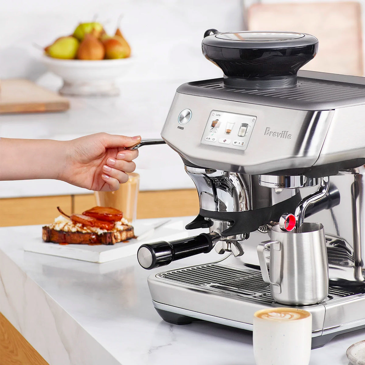 Breville Barista Touch Impress Automatic Espresso Machine BES881BSS - Premium Coffee Maker for Home Baristas & Espresso Lovers - Perfect for Morning Brews, Entertaining Guests & Coffee Shops