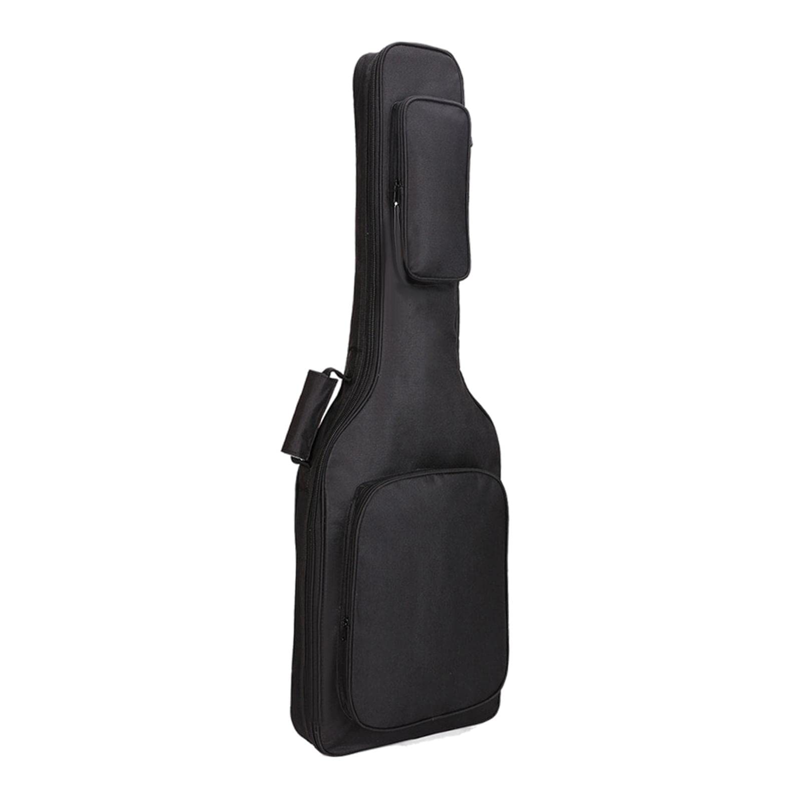Premium Electric Guitar Case with Double Padded Straps & Storage Organizer - Durable Bass Bag for Touring, Concerts & Travel (Black) - Perfect for Musicians on the Go