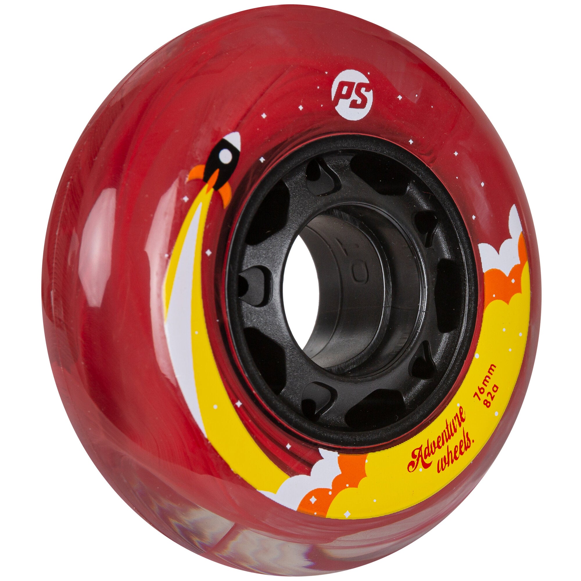 Adventure 76/82A Skateboard Wheels - 4 Pack Set for Smooth Riding & Tricks - Perfect for Street Skating, Park Riding & Cruising