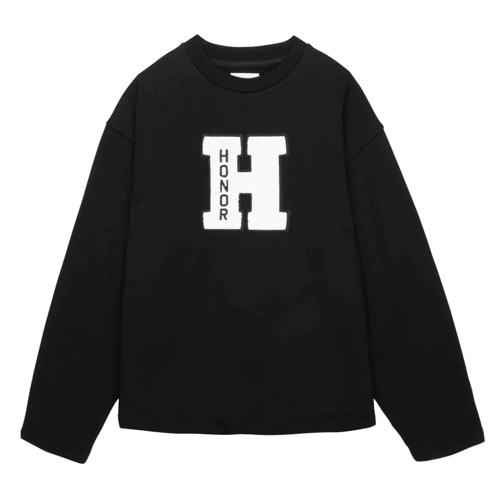 Campus Crew Black Sweatshirt - Comfortable & Stylish Unisex Pullover for College, School & Casual Wear