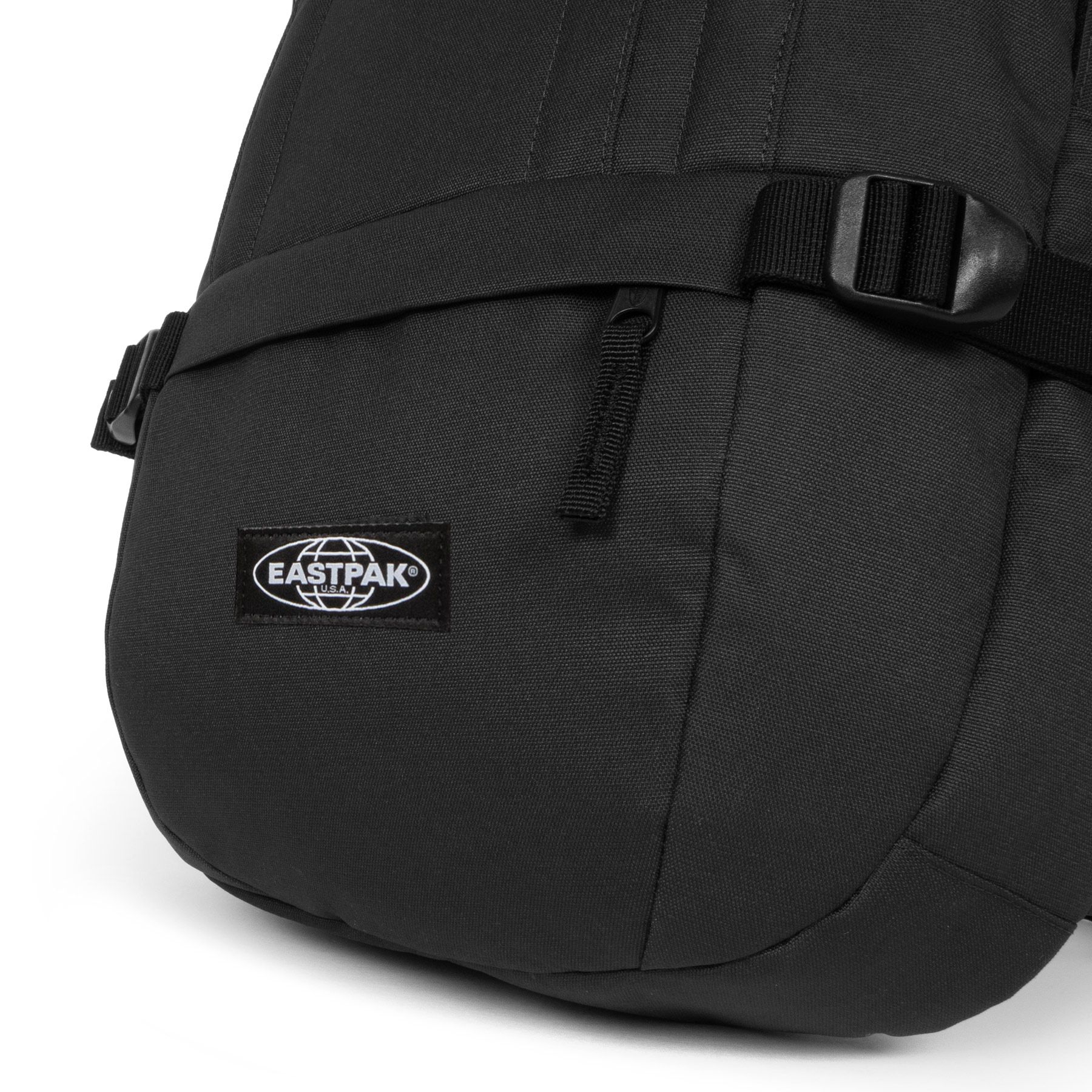 Eastpak Floid CS Backpack - Durable Mono Black Laptop Bag for School, Work & Travel | Stylish & Functional Daypack for Students & Professionals