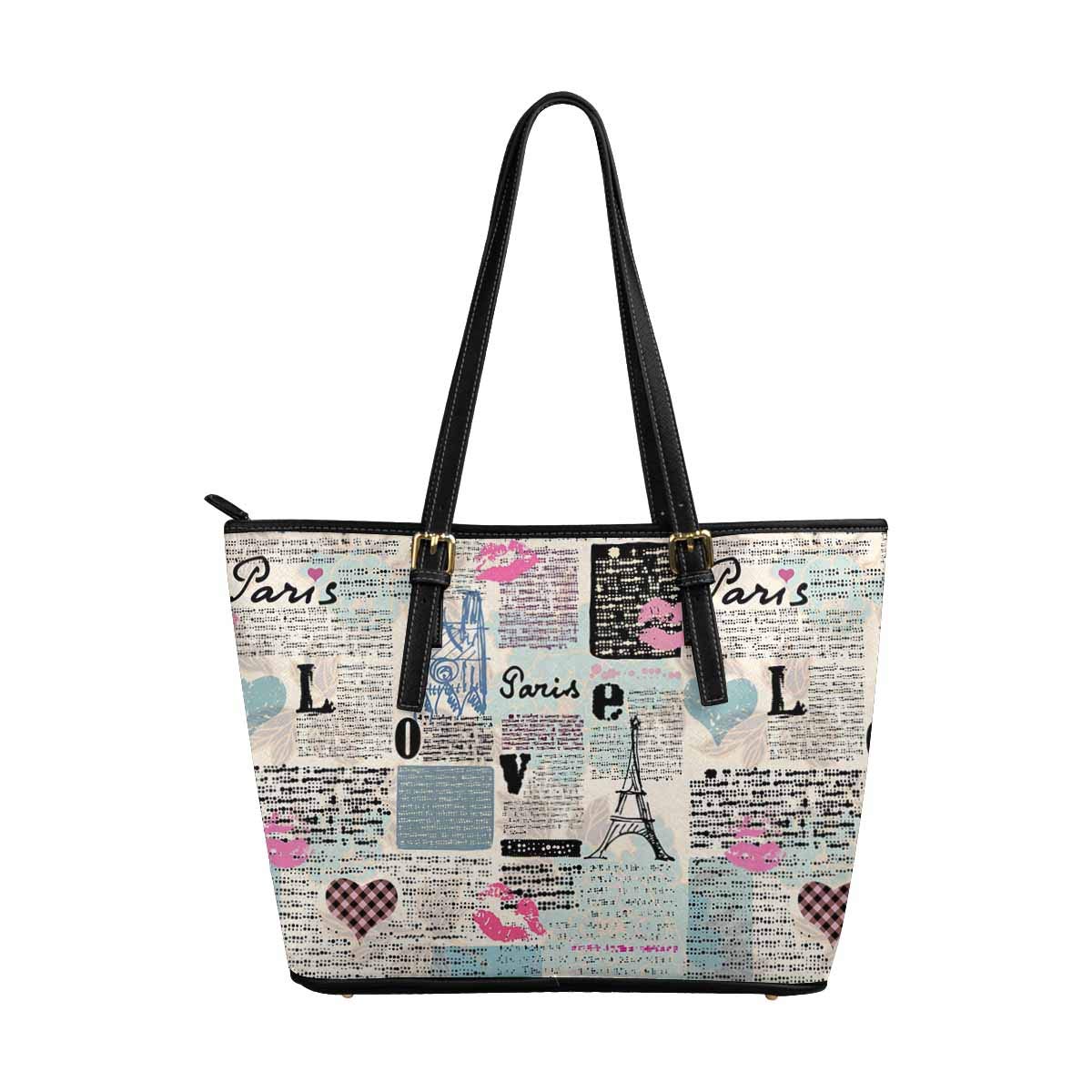 Stylish Music Notes & Piano Keys Leather Tote Bag for Women - Fashionable Shoulder Handbag - Perfect for Work, School, Music Concerts & Daily Use