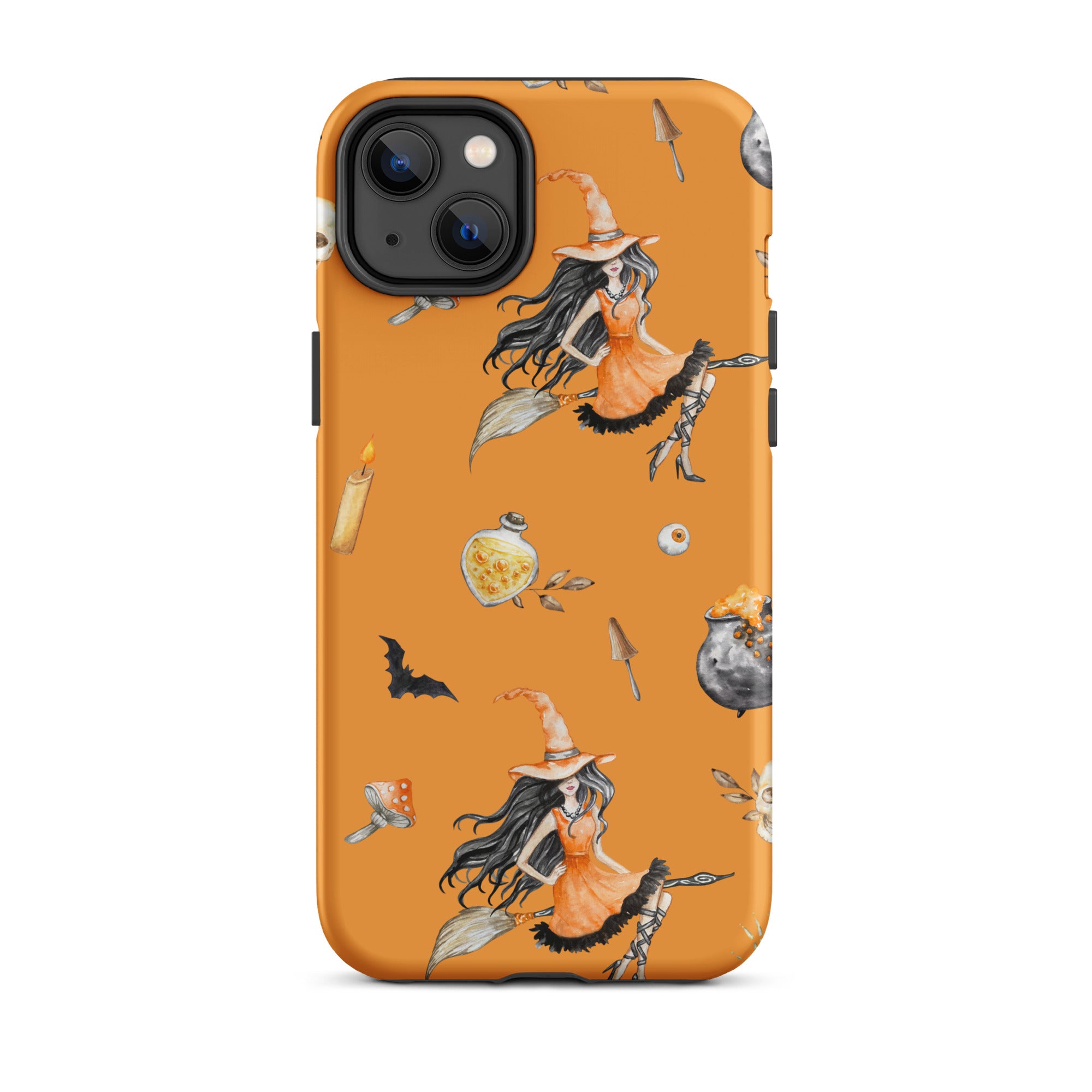 Premium Witch's Broomstick iPhone Case - Durable Protective Cover for iPhone 13/14/15 Pro Max - Perfect for Halloween, Cosplay & Witch-Themed Parties