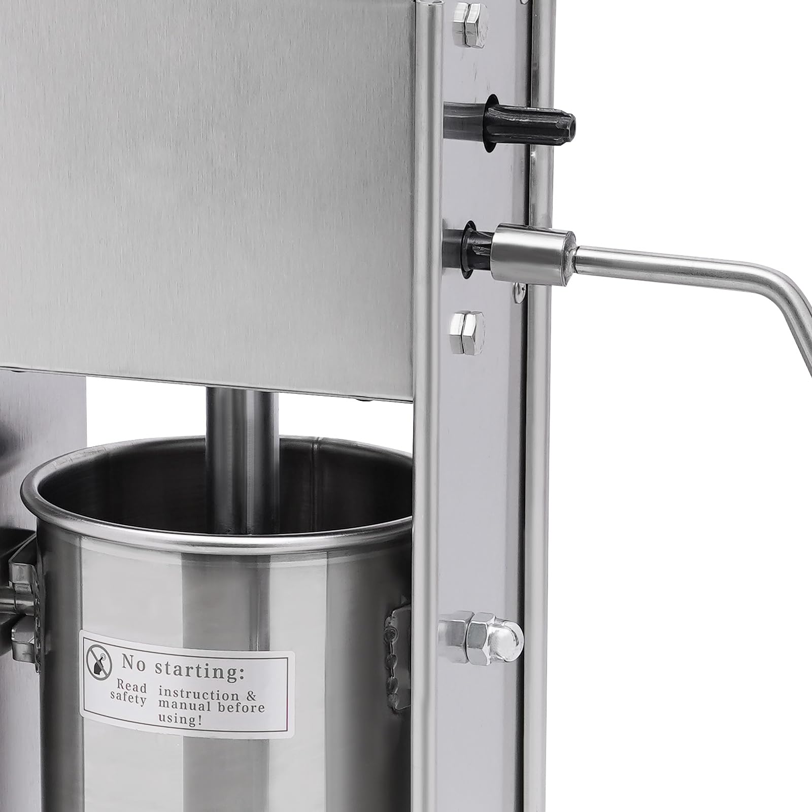 Commercial 5L Manual Churros Maker Machine - Stainless Steel Vertical Donut Maker with 4 Nozzles for Home, Restaurants, Bakeries | Perfect for Latin Desserts, Street Food, Breakfast & Party Snacks