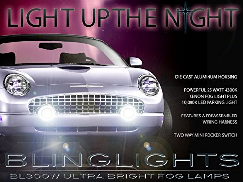 2002-2005 Ford Thunderbird LED Fog Lights Kit - Waterproof & Durable Driving Lights for Night Visibility & Safety - Perfect for Off-Road, Rainy Weather & Low Light Conditions