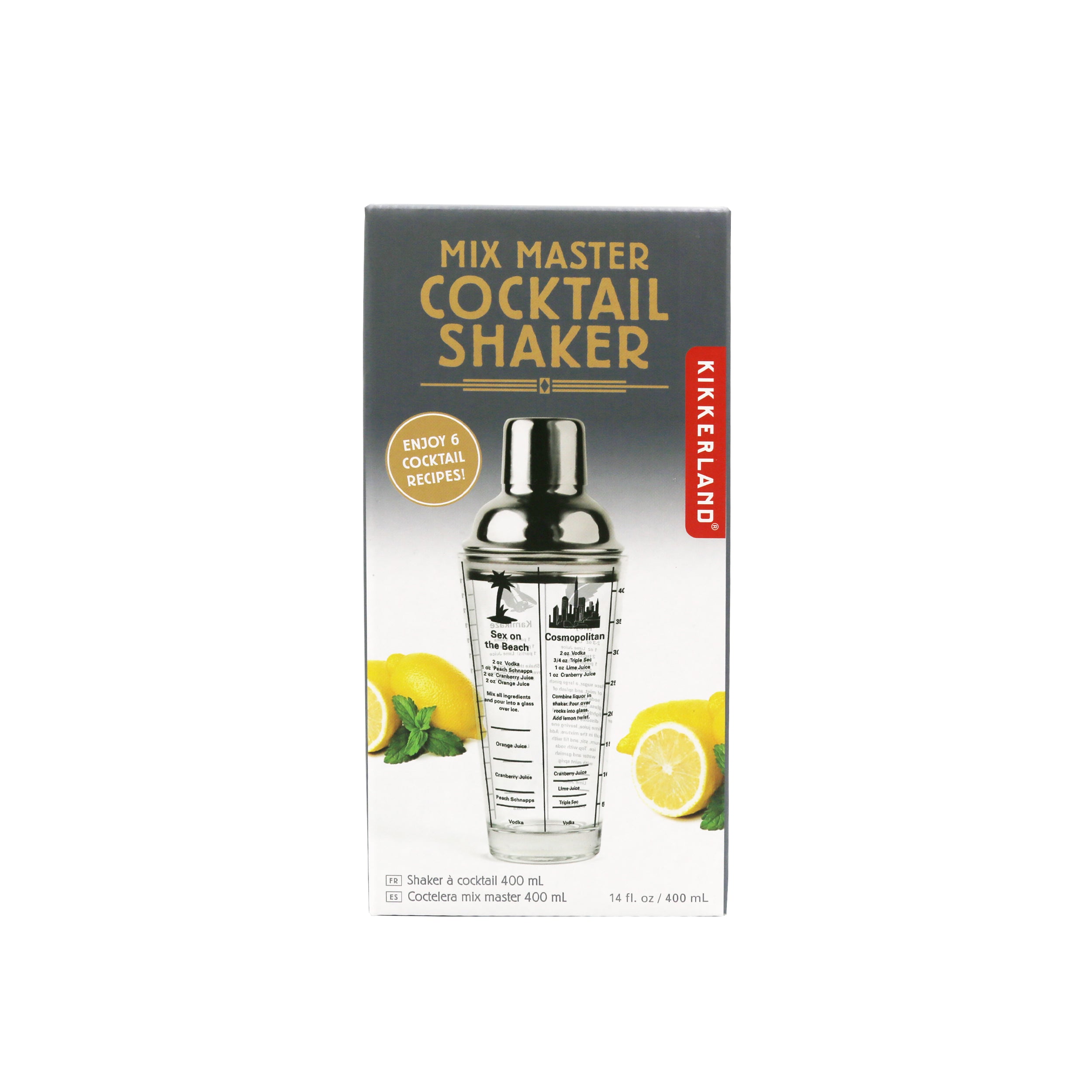 Premium Stainless Steel Mix Master Cocktail Shaker Set - Bar Quality Drink Mixer for Martinis, Margaritas & Cocktails - Perfect for Home Bars, Parties & Professional Bartenders
