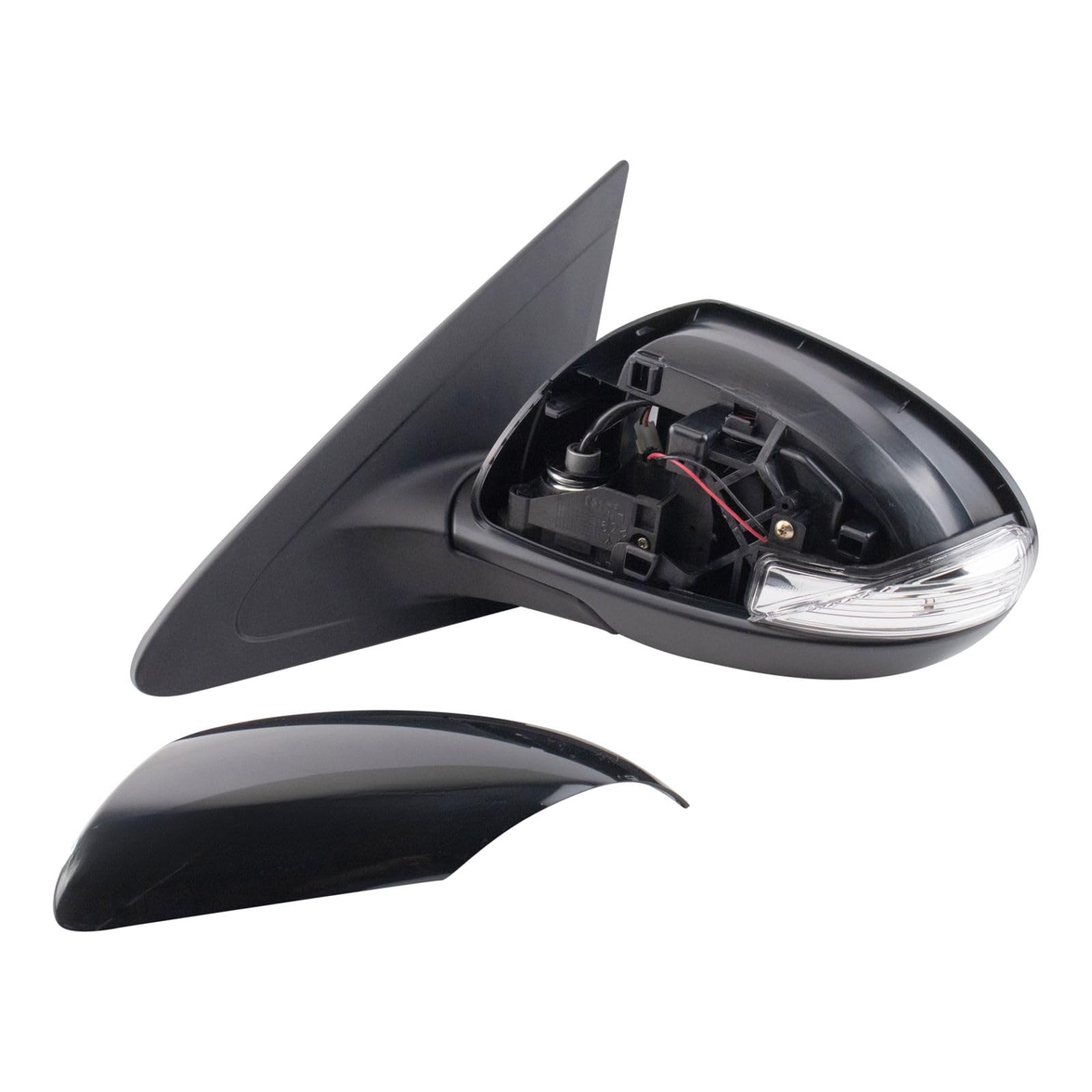 2012-2013 Mazda 3 Left Side Mirror Replacement - Heated, Turn Signal & Blind Spot Indicator Compatible with MA1320202 - Perfect for Night Driving and Parking Safety
