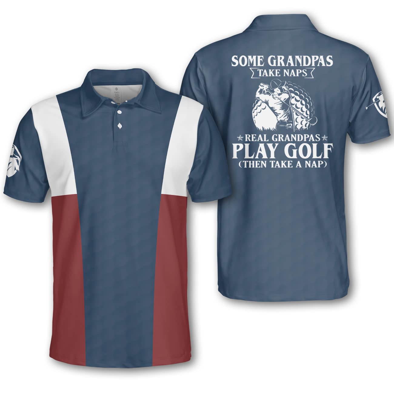Polotank Men's Funny Golf Polo Shirts - Moisture-Wicking Dry Fit Performance Shirts for Golf & Casual Wear - Perfect Golf Gifts for Men