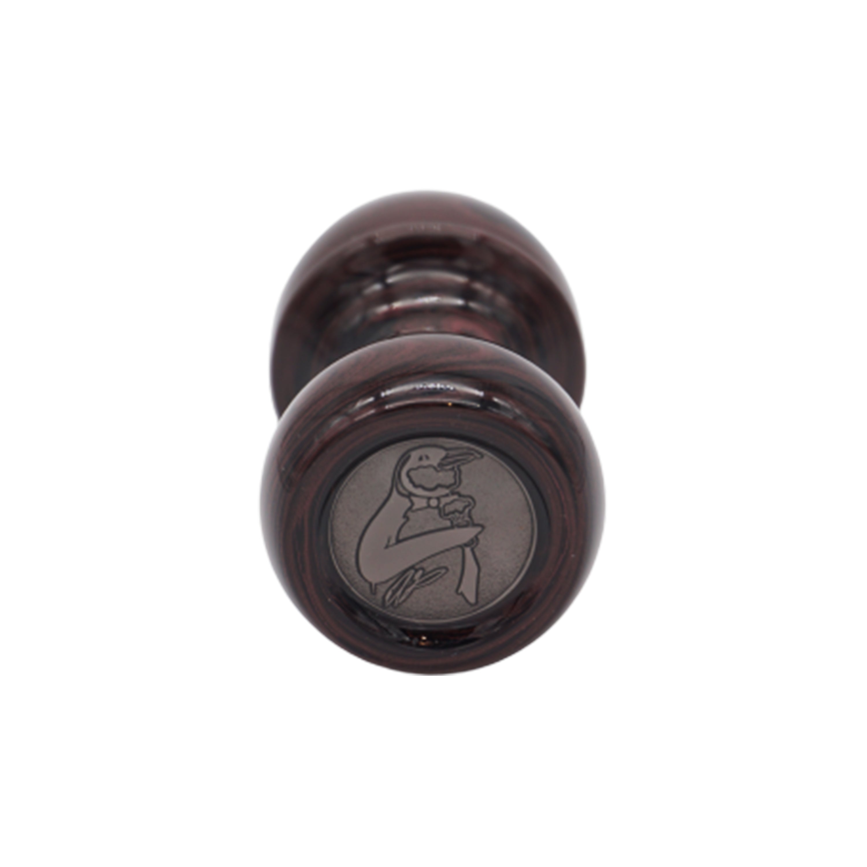 Premium Handcrafted Raspberry Ebonite Shaving Brush Handle - Fits 24mm & 26mm Knots - Perfect for Wet Shaving & Grooming Gifts for Men