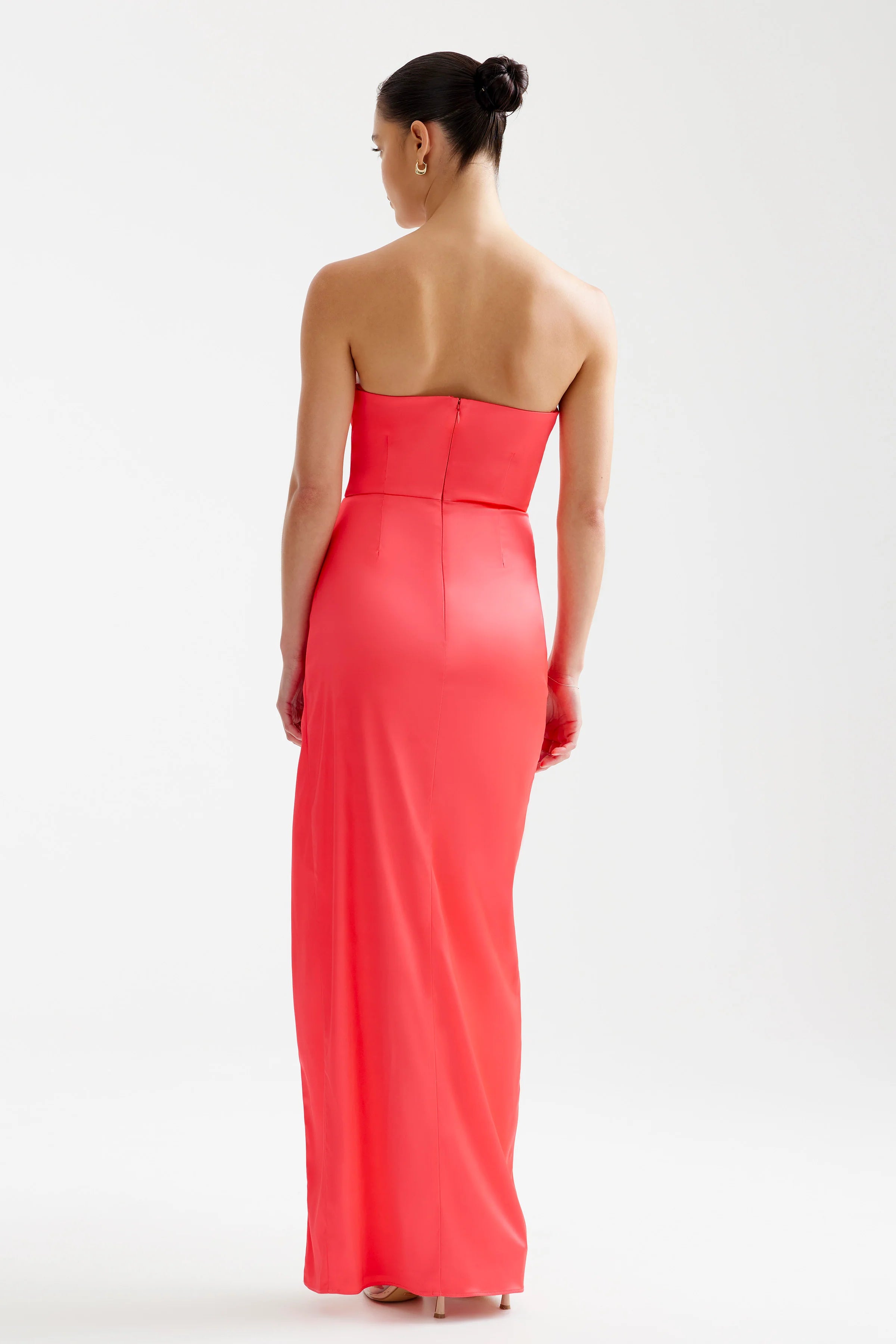Lucy Dress Cranberry - Elegant Women's Floral Midi Dress for Casual Wear, Parties & Special Occasions