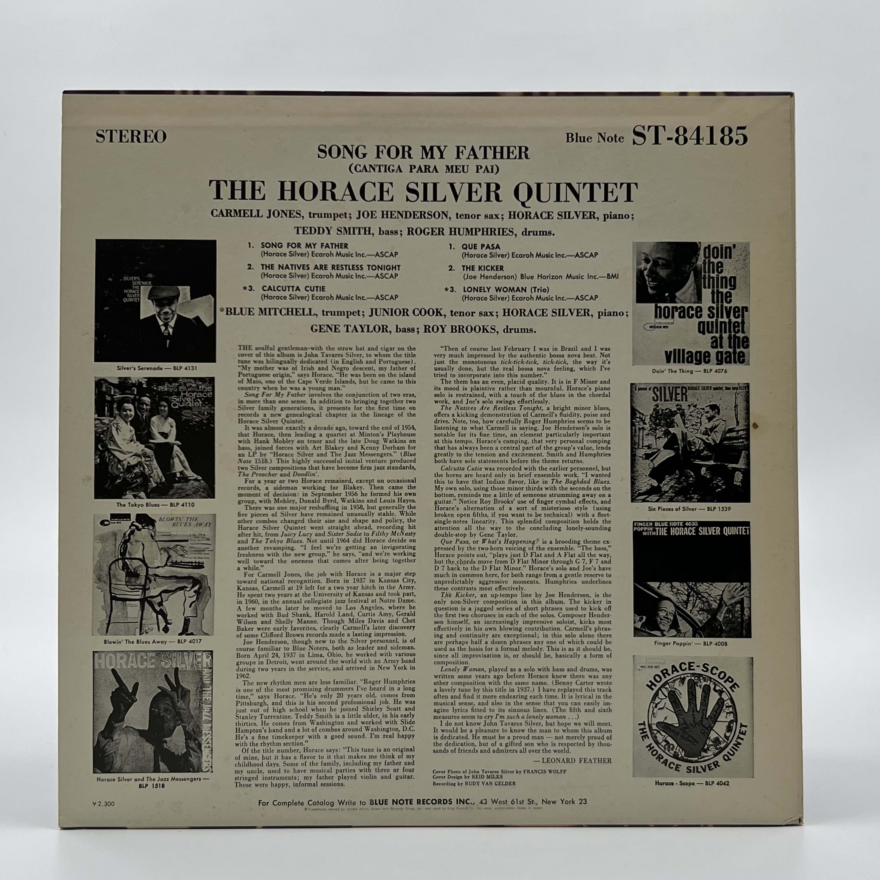 The Horace Silver Quintet - Classic Jazz Music for Relaxation, Study & Dinner Ambiance | Vinyl Records & CDs