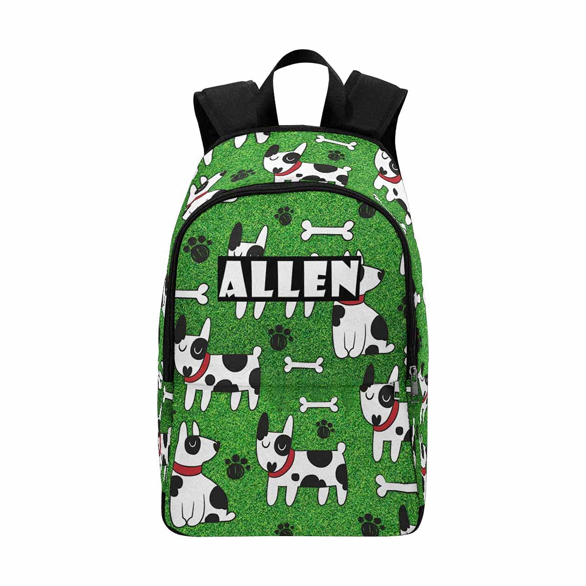 Custom Name Backpack with Dog Print - Personalized Bookbag for Men & Women, Great for School & Travel