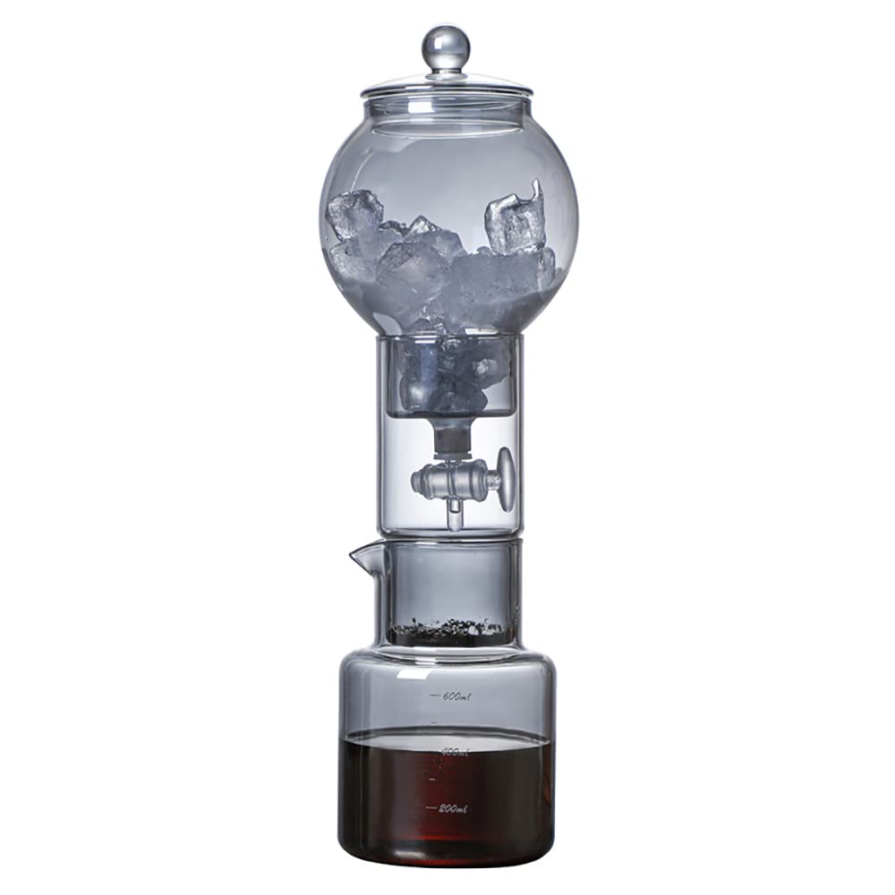 Glass Cold Brew Coffee Maker 600ml - Iced Coffee Maker for Home, Office, Bar & Cafe