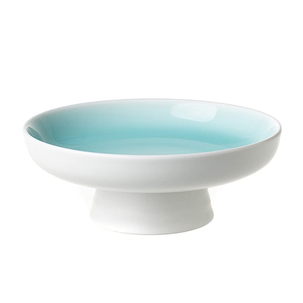 Ceramic Pedestal Bowl - Elegant Round Footed Fruit Dish for Dessert Display, Kitchen Counter Centerpiece & Table Decor | Perfect for Serving Fruits, Snacks, and Party Appetizers