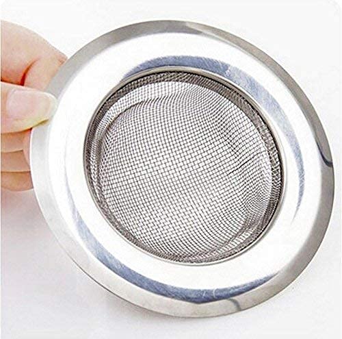 Premium Stainless Steel Sink Strainer - 4 Inch Small Hole Kitchen Drain Filter Basket with Rustproof Design for Easy Cleaning | Perfect for Kitchen Sinks, Bathroom Drains & RV Plumbing