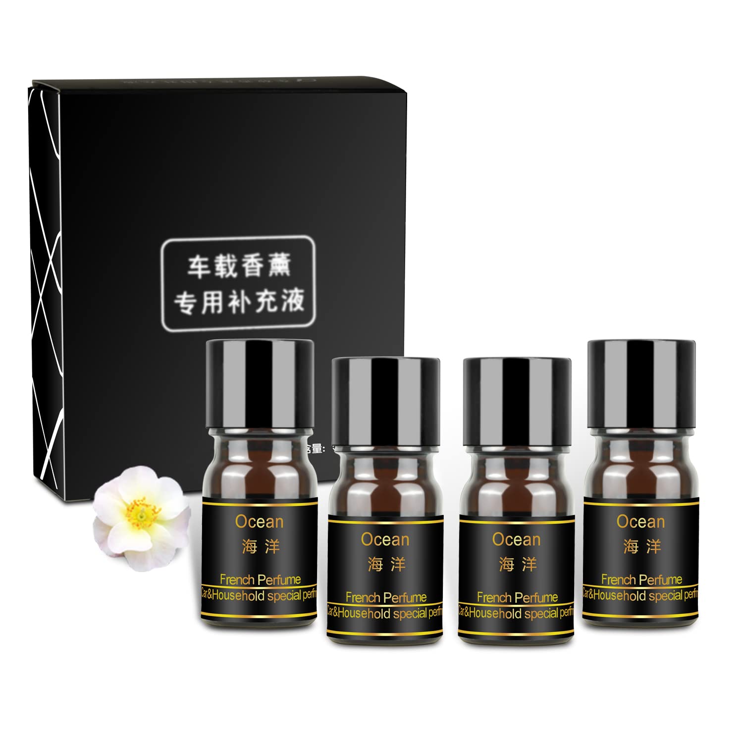 Kwak's Solar-Powered Car Air Freshener with Rotating Aromatherapy Diffuser & 4 Essential Oil Refills - Freshen Your Vehicle Naturally | Perfect for Commutes, Road Trips & Office Parking