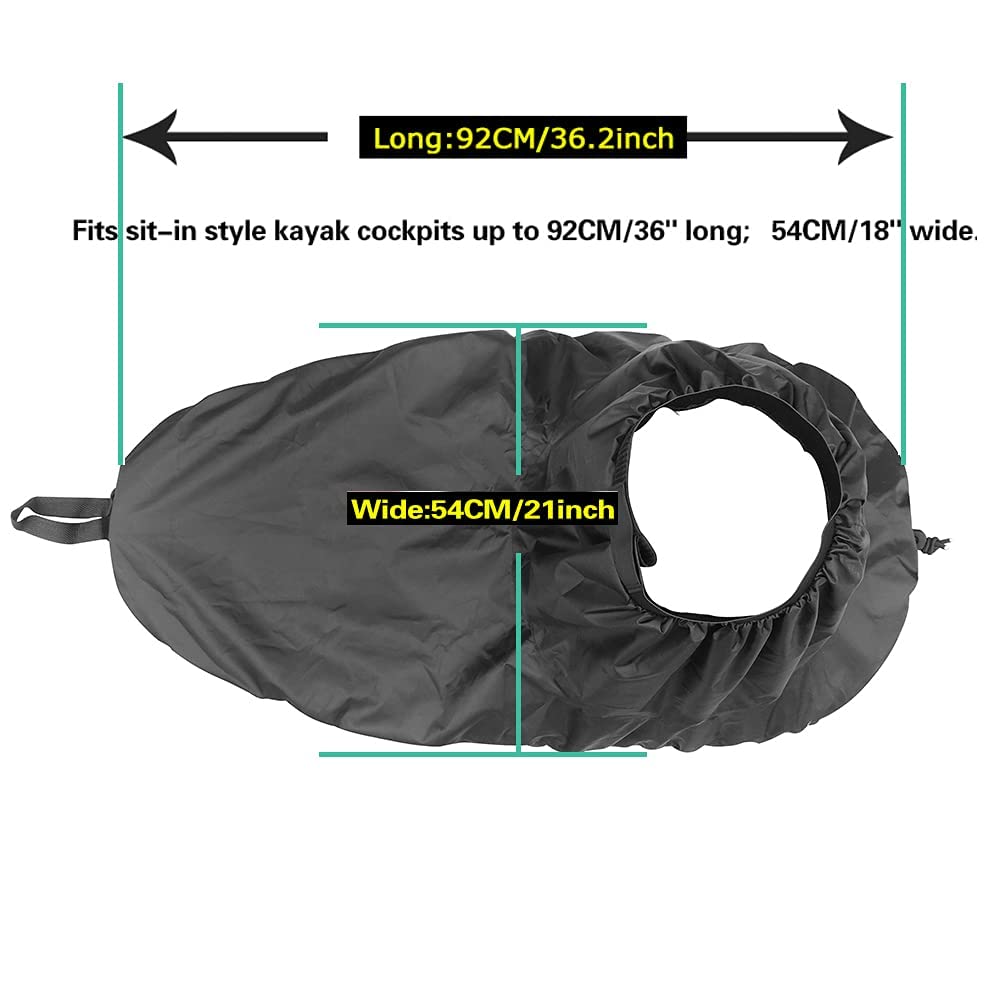 **Adjustable Nylon Kayak Spray Skirt - Universal Waterproof Canoe Cover for Kayaking & Water Sports - Durable & Lightweight for Outdoor Adventures**