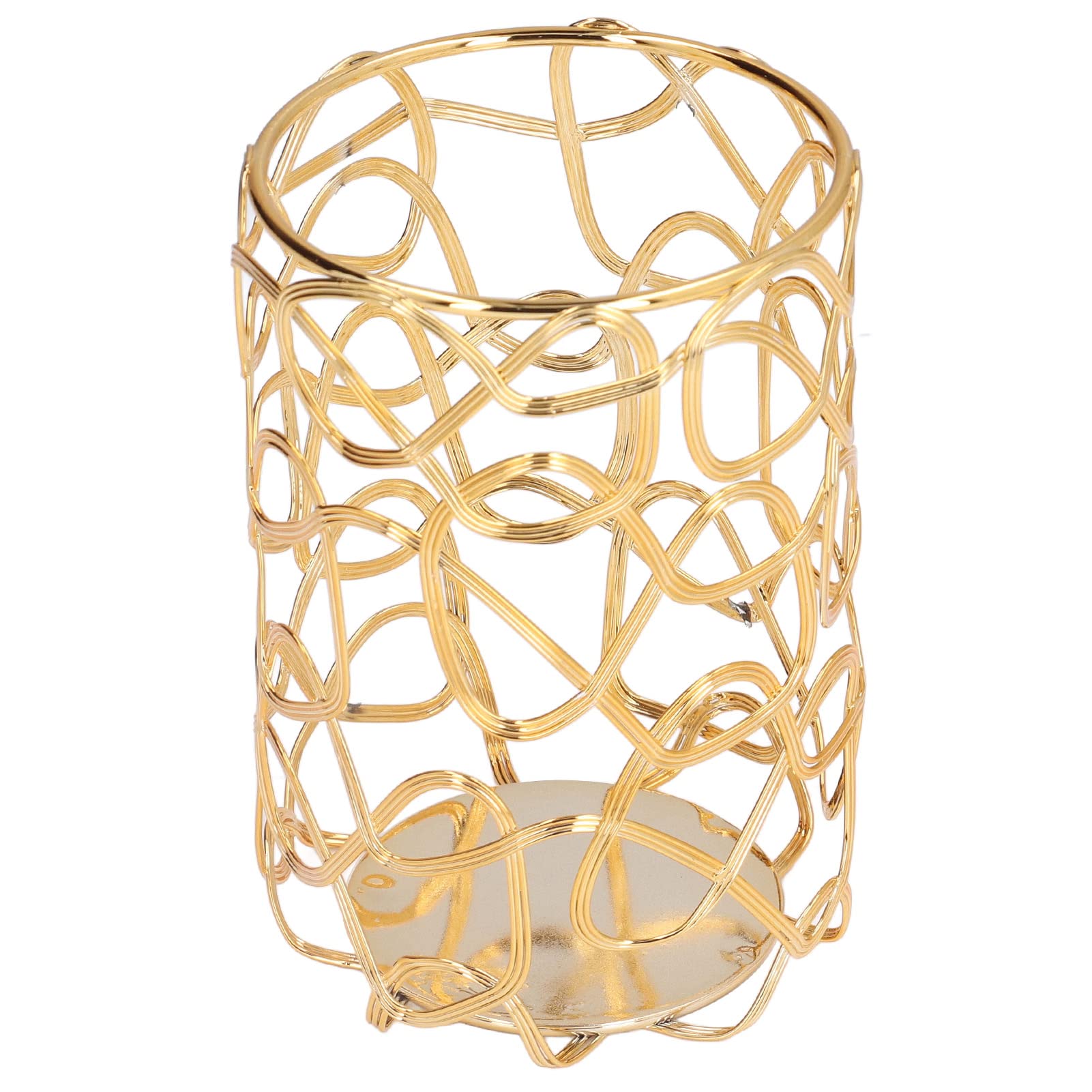 Nordic Style Gold Tealight Candle Holder - Durable & Elegant Home Decor for Dining Table, Wedding Centerpiece, and Romantic Ambiance