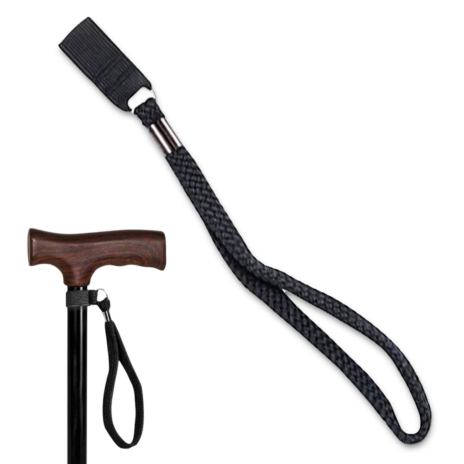 Adjustable Walking Stick Wrist Strap with Secure Cord - Comfortable Support for Hiking, Trekking & Mobility Assistance