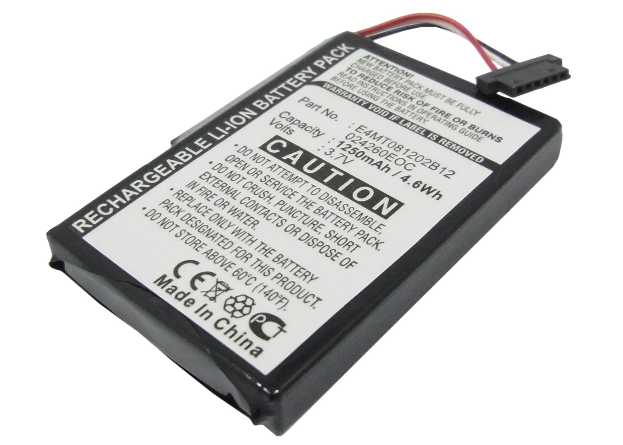 Synergy Digital GPS Battery - High Capacity 1250mAh Li-ion 3.7V Replacement for Medion MD96390 & Mitac 027260EOC GPS Devices | Perfect for Road Trips, Hiking & Outdoor Navigation