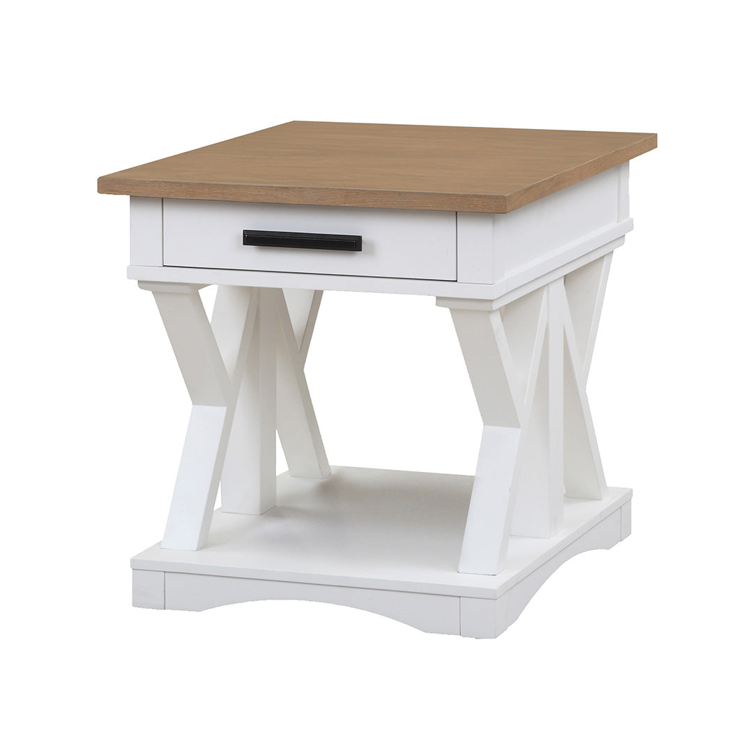 Modern Roots End Table - Stylish Wooden Side Table for Living Room, Bedroom & Office - Perfect for Lamps, Books & Decor