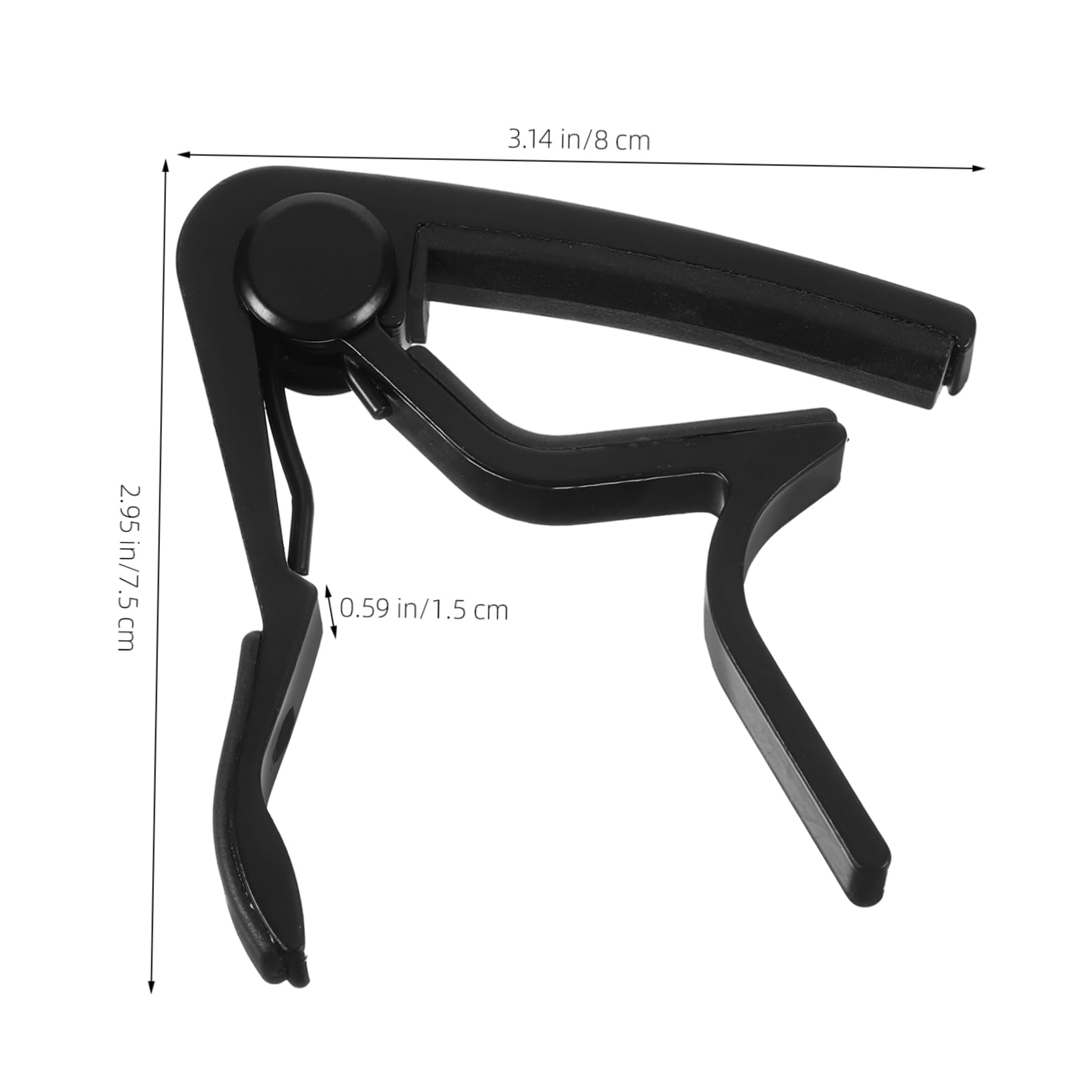 Healifty Metal Guitar Capo - Easy to Use for Acoustic, Electric, Bass & Ukulele - Black | Perfect for Live Performances, Studio Recording & Practice Sessions