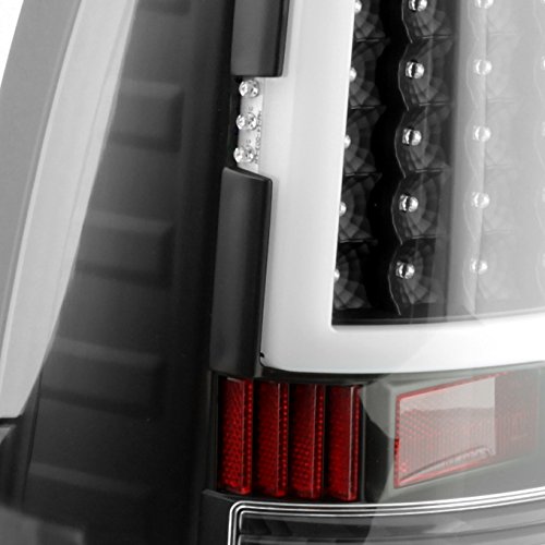 AKKON Black LED Tube Tail Lights Lamps Pair for 2009-2018 Dodge Ram 1500 2500 3500 - Durable & Bright Replacement Lights for Enhanced Night Visibility (Perfect for Off-Roading, Towing & Night Driving)