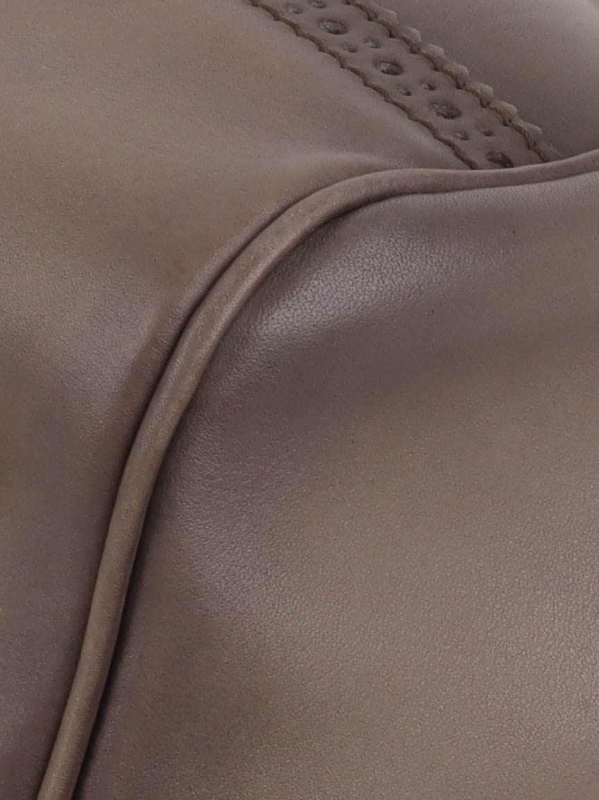 Gucci Taupe Duilio Brogue Tote Bag for Women - Luxury Leather Handbag with Shoulder Strap - Perfect for Work, Travel & Everyday Use