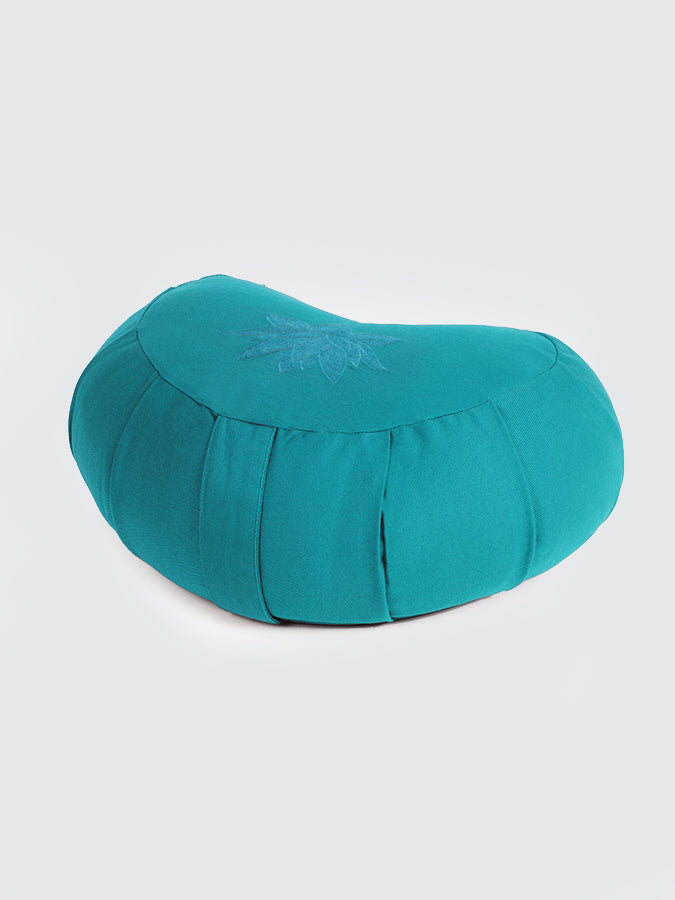 GOTS Certified Organic Cotton Yoga Meditation Cushion - Buckwheat Filled Zafu Pillow for Yoga, Meditation & Home Decor | Perfect for Studios, Home Practice & Relaxation