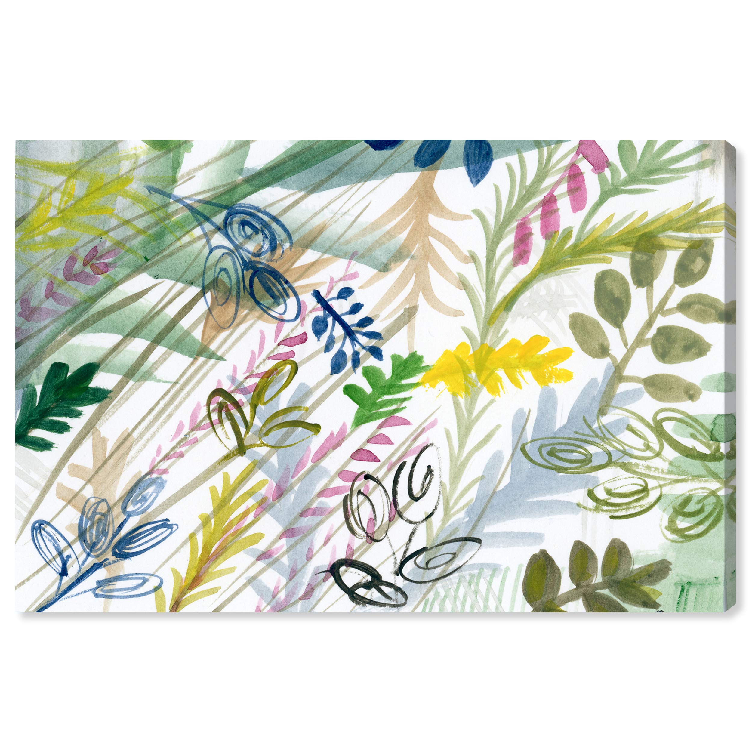 Oliver Gal Artist Co. 'Colors of The Wind' Botanical Wall Art Canvas Print - 30x20 Inches Green & White Home Decor - Perfect for Living Room, Bedroom & Office Wall Decoration